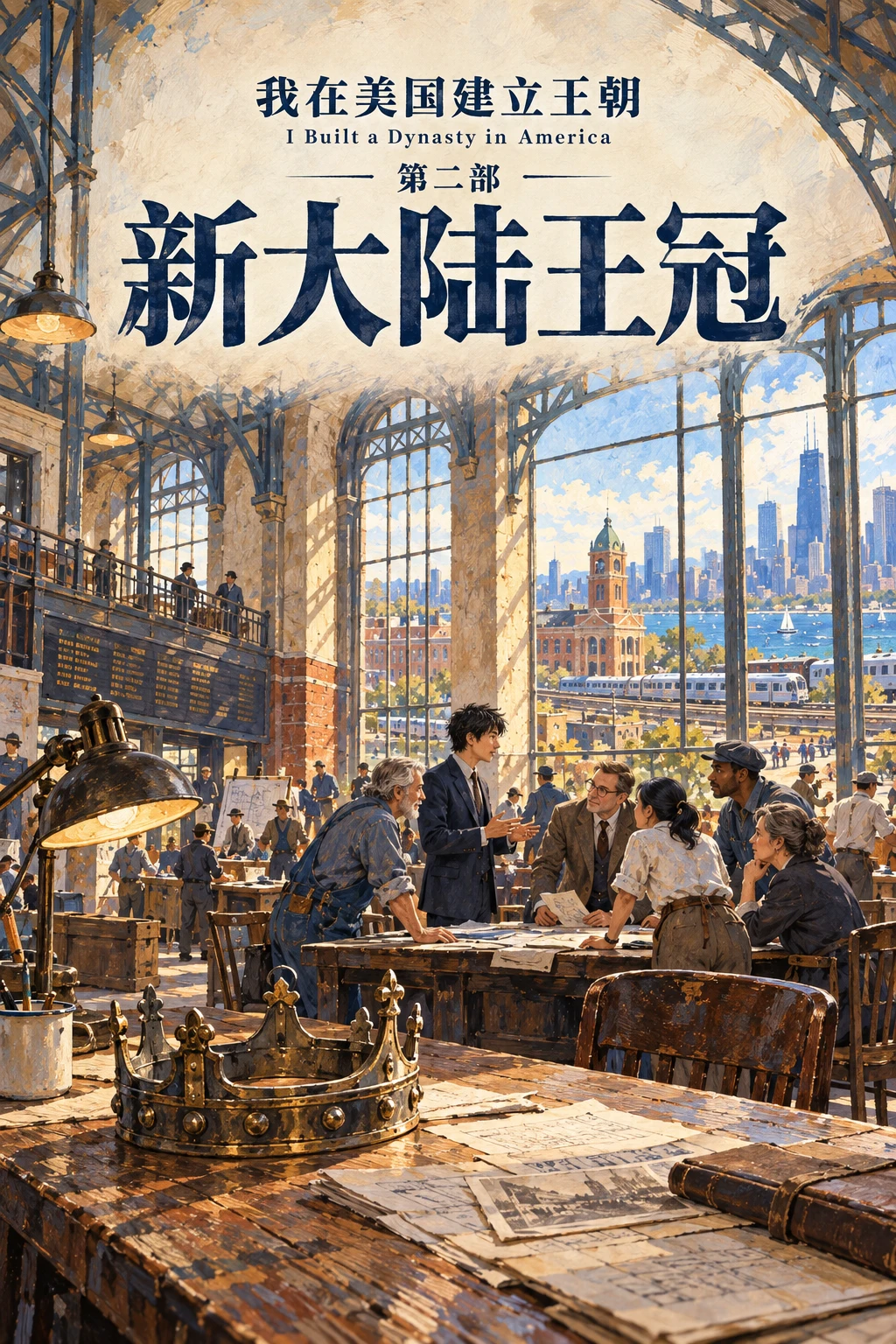 第二部《新大陆王冠》手绘封面